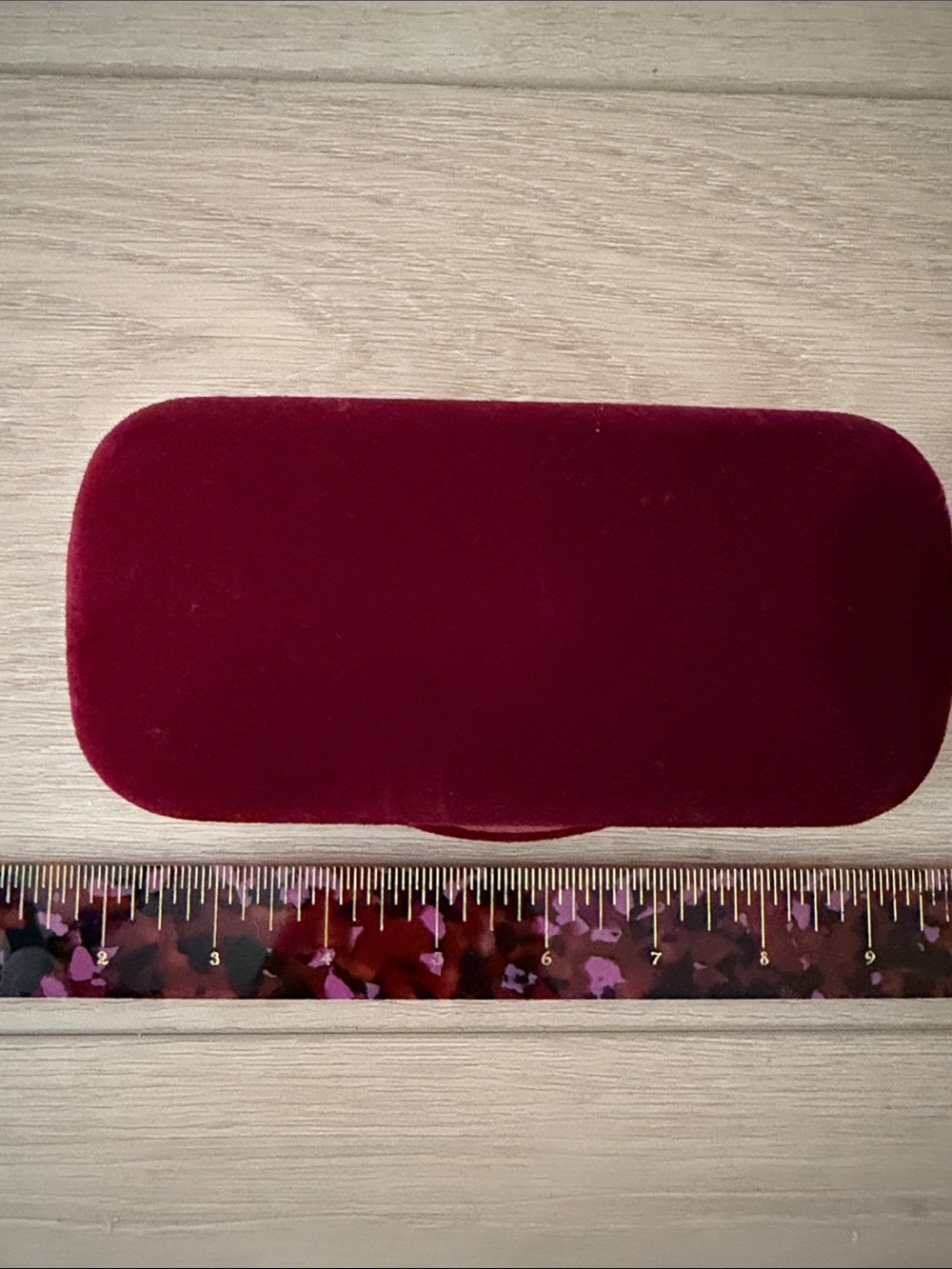 Gucci Velvet Eyeglass Case in Deep Burgundy - Picture 3 of 3